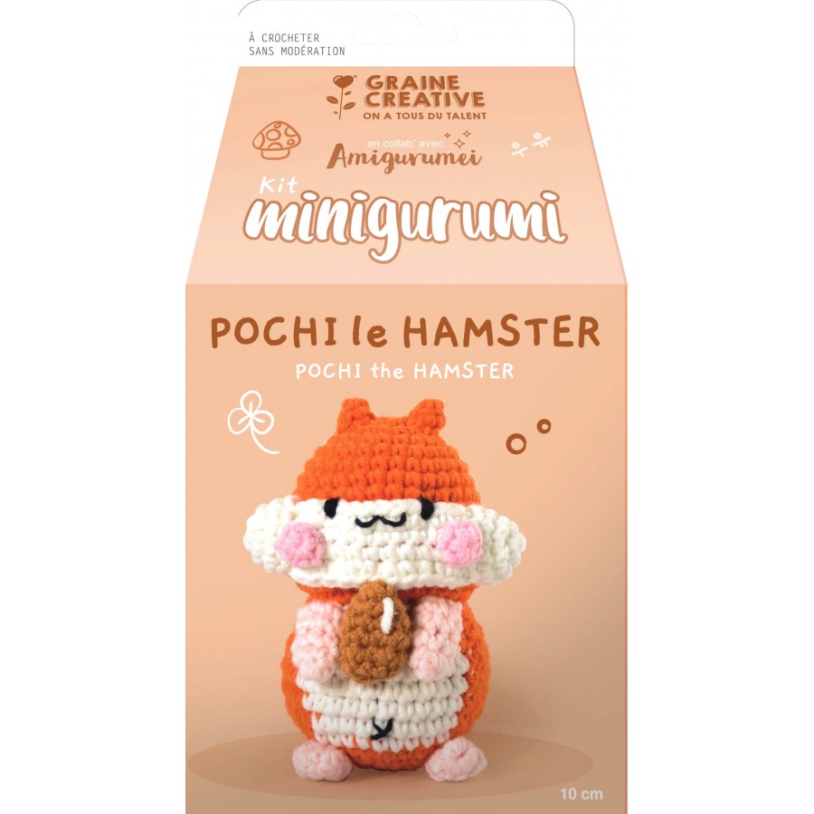 Kit crochet Minigurumi "Hamster" 100 mm