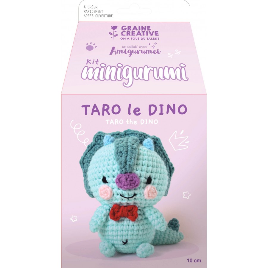 Kit crochet Minigurumi "Dinosaure" 100 mm