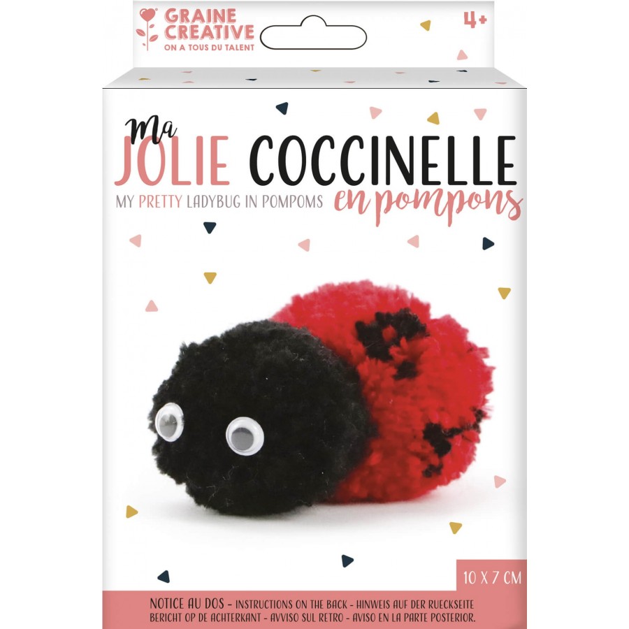 Kit pompon "Coccinelle"