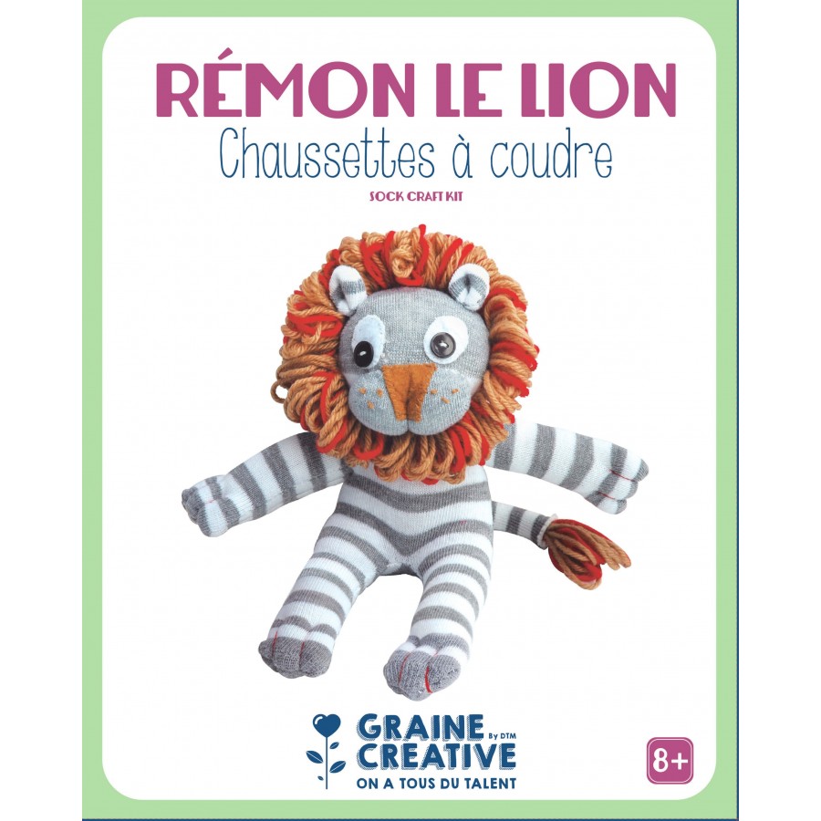 Kit chaussette à coudre "Lion"