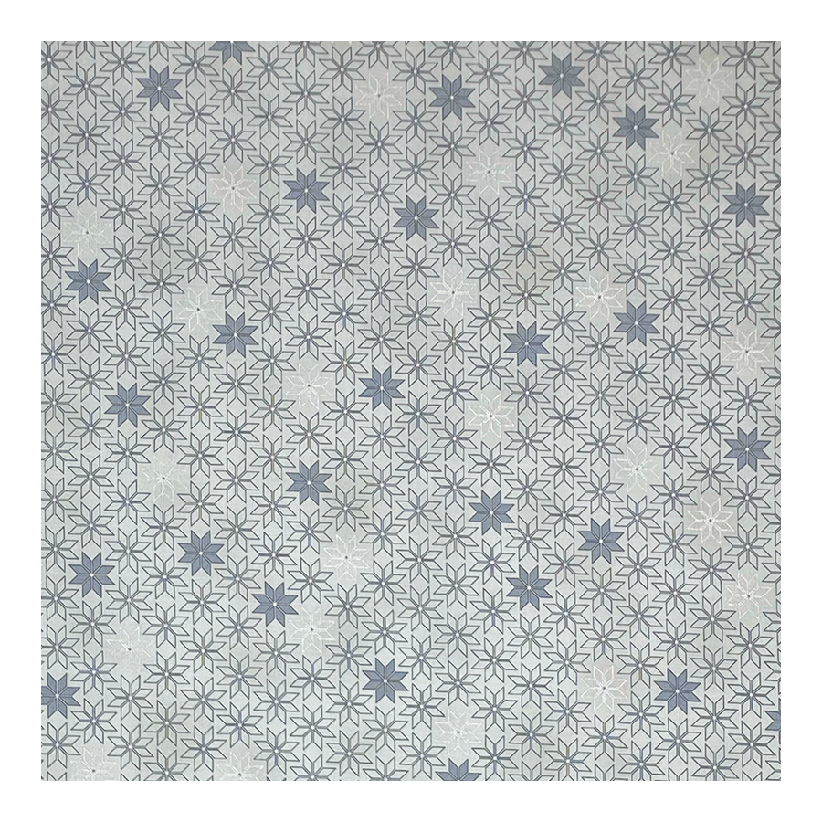 Coupon Stof Fabrics Blanc "Fleurs"