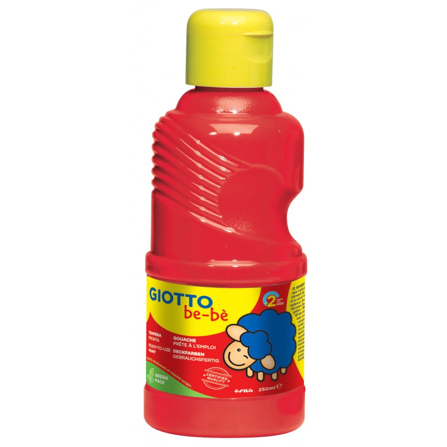 Peinture Gouache GIOTTO Be-Bè Rouge 250ML