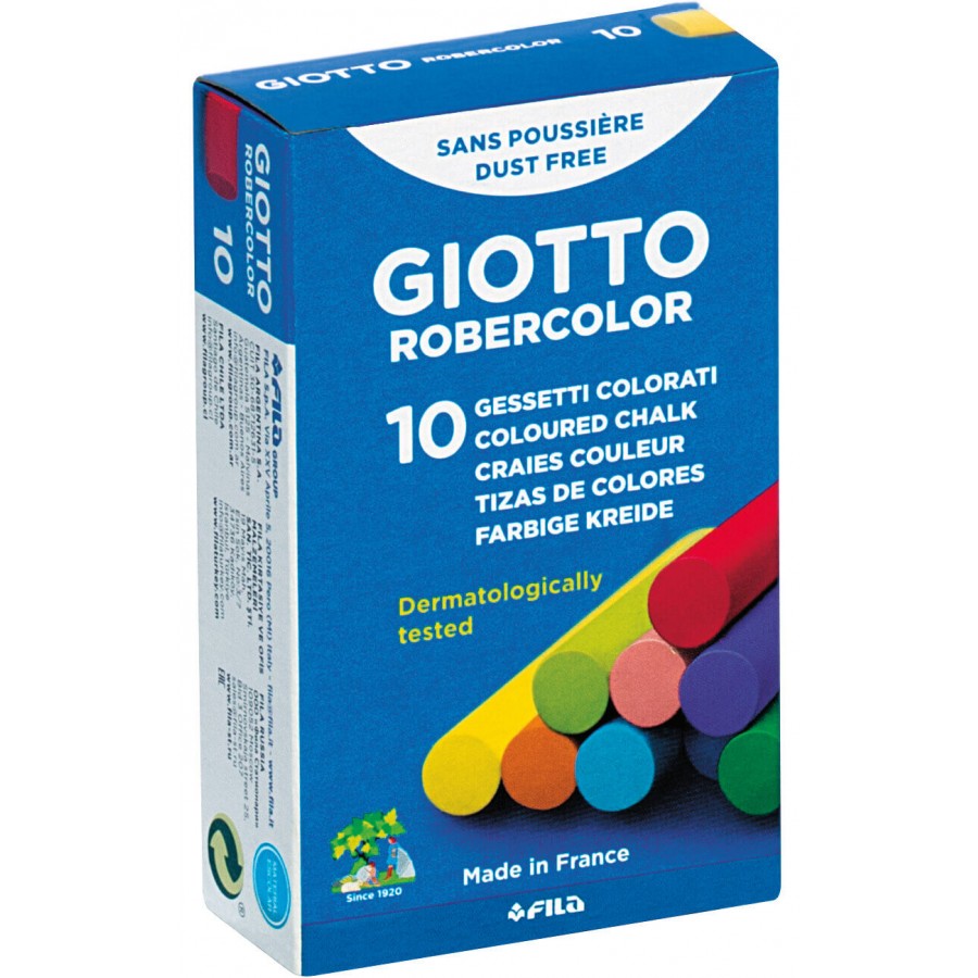 Boîte de 10 craies de couleurs GIOTTO
