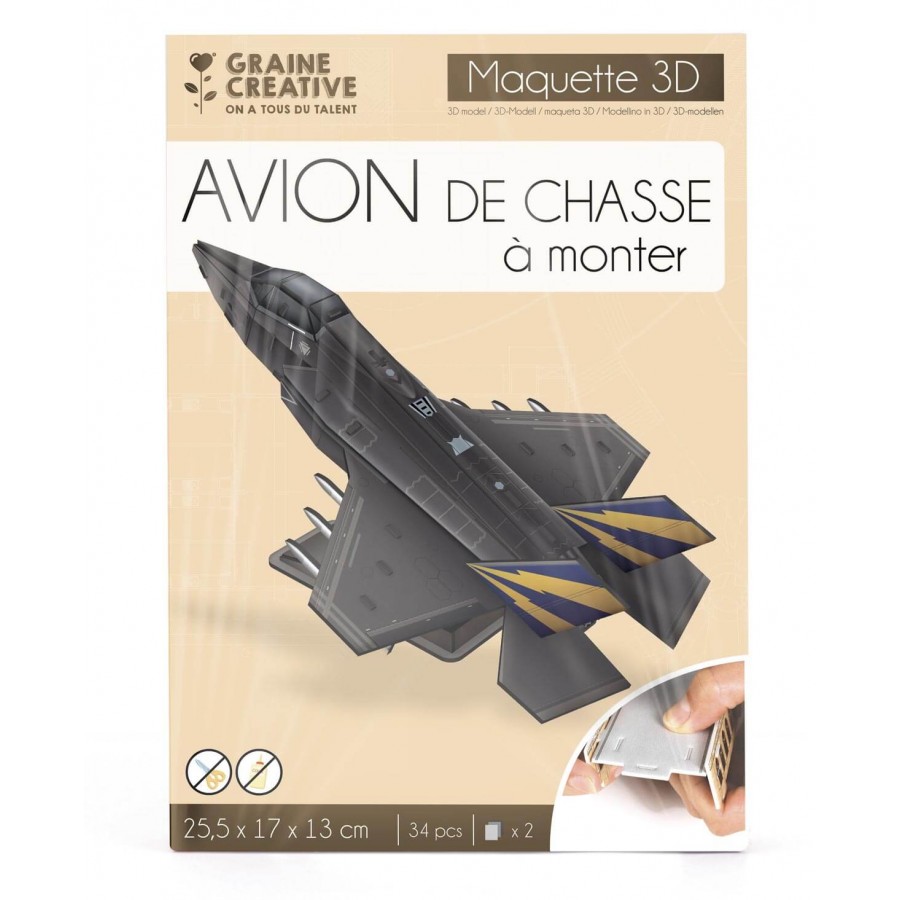 Puzzle maquette "Avion de chasse"