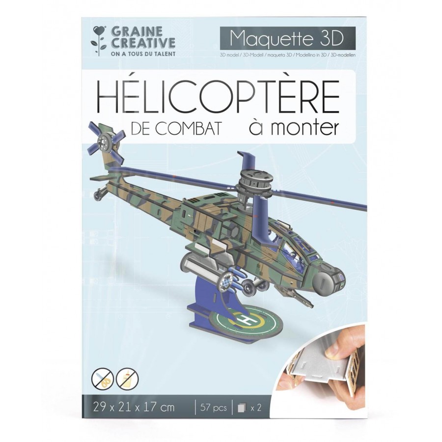 Puzzle maquette "Hélicoptère de combat"