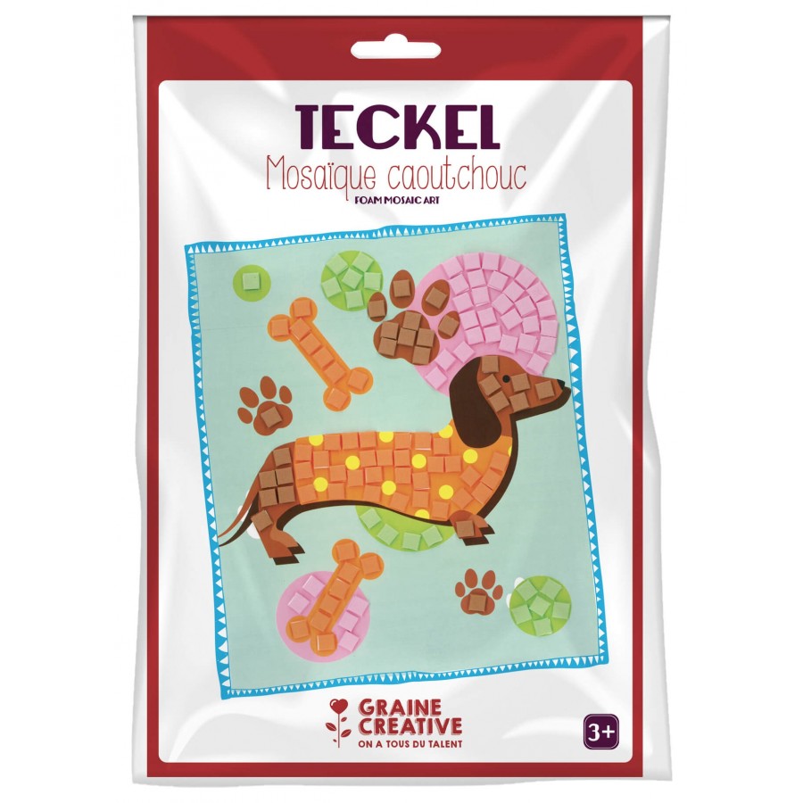 Kit mosaïque caoutchouc souple "Teckel"