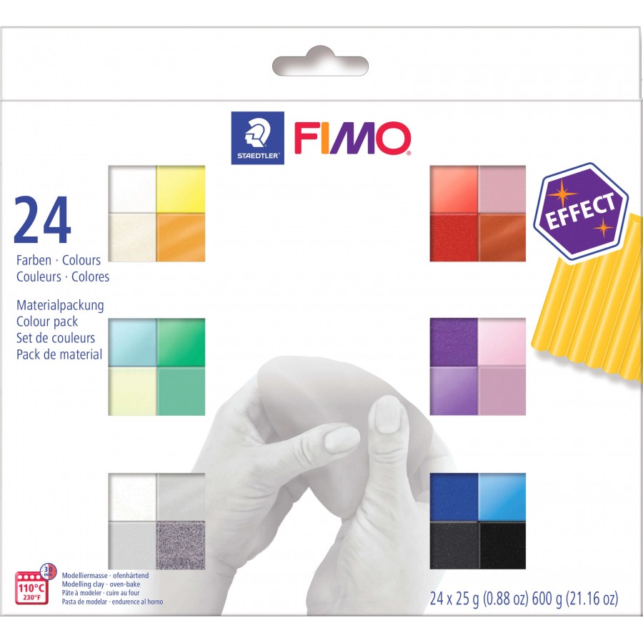 Kit de pâte à modeler Pastel - FIMO - Set de 12 blocs à cuire au