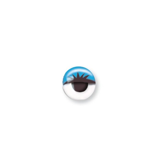 Sachet de 10 yeux bleus avec cils