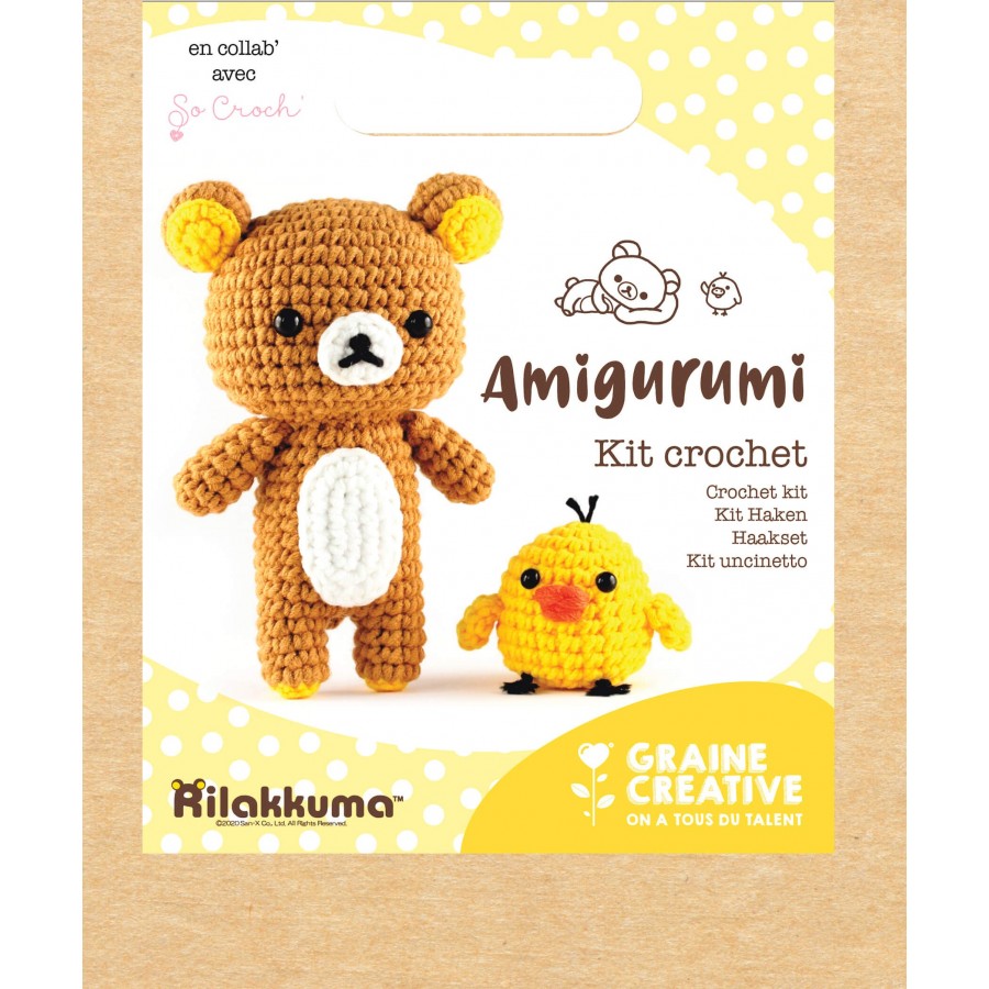 Kit crochet Amigurumi " Rilakkuma " 130 mm